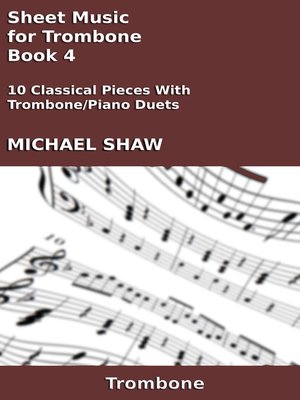 cover image of Sheet Music for Trombone
